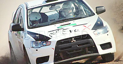 National champion Giancarlo Davite in his Miss Evo X.  He is expected to fly Rwandau2019s flag high. The New Times / Courtesy.