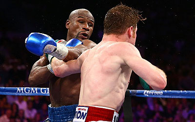 Floyd u201cMoneyu201d Mayweather defeated Saul Alvarez by majority decision Sunday. Net photo.