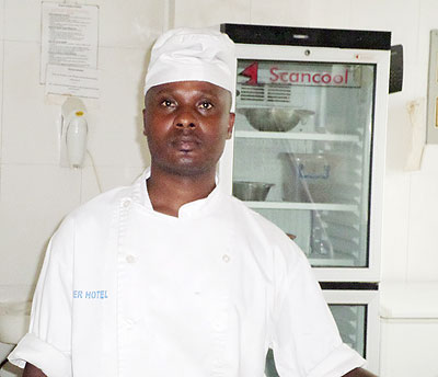 Gakwaya ensures food delight. Photo/ C. Mwai.