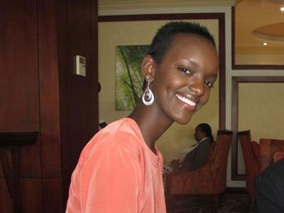 Outgoing titleholder, Miss Rwanda 2013 Aurore Mutesi Kayibanda. Net photo.