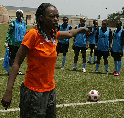 Grace Nyinawumuntu is by far Rwanda's top female football coach. Times Sport/File.