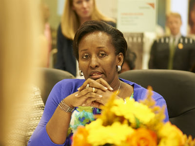 The First Lady at the event in New York on Wednesday. The New Times/Village Urugwiro