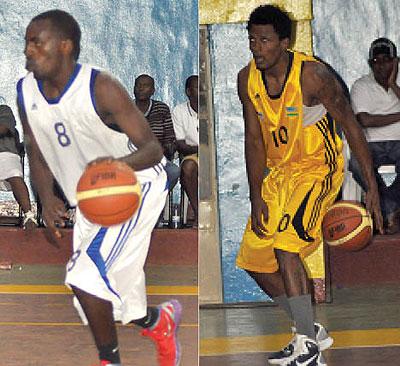 Aristide Mugabe (L) and Former APR player Mike Buzangu (R) is KBCu2019s star performer and he will have to be on top of his game to deny Aristide Mugabe (right) and his unbeaten Espo....