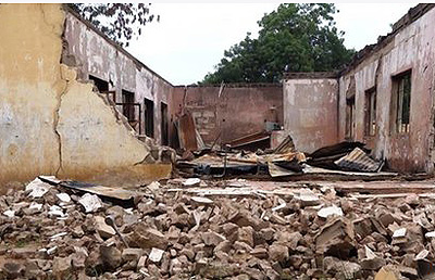 Militants regularly target schools in Yobe, such as this one in Mamudo. Net photo.