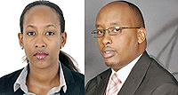 Irame (left) is the board VP, while Ngoga is the chairperson 