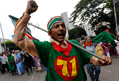 More than 100 people have been killed in protests over the war tribunal process. Net photo.