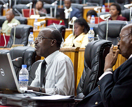 Members of the second Chamber of Deputies during a past session. Up to 50 of the 80 incumbents have returned to the Lower House, which has a record of 64 percent women representation. The New Times/File