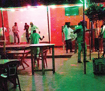 People dancing away at a bar in Butare. The New Times/ P.Buchana