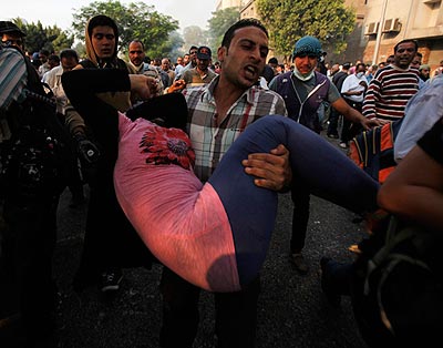 Mondayu2019s attacks follow deadly clashes with protesters on Sunday which killed at least 51 people. Net photo. 