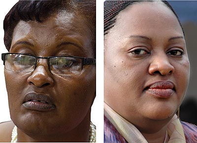 Mukabalisa and Kantarama both resigned their seats in the Senate. The New Times/ Timothy Kisambira