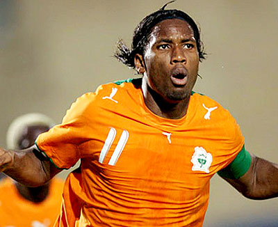 Ivory Coast captain Didier Drogba.