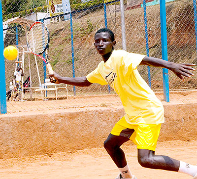 Ernest Habiyambere is ranked third in Africa in the junior category. Saturday Sport/ T.Kisambira