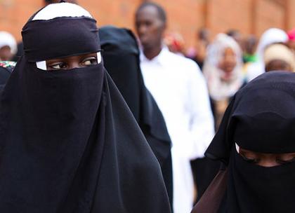 Muslims leave Kigali Regional Stadium, Nyamirambo after prayers yesterday.