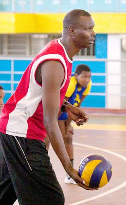Rwanda men's volleyball coach Paul Bitok.