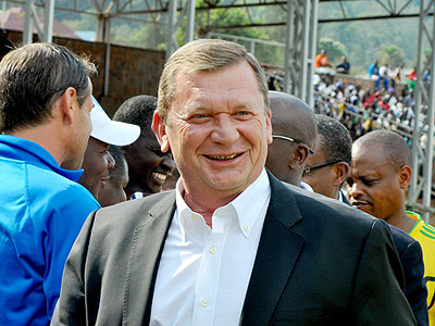 Mustafa Cem Ozdemi, seen here before the inaugural Super Cup match between Rayon Sports and AS Kigali. Times Sports/T. Kisambira