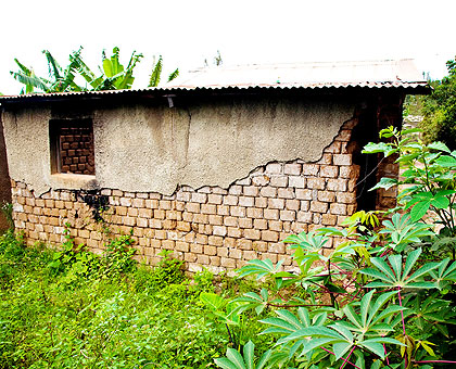A dilapidated house belonging to an elderly survivor of the Genocide. The New Times/ Timothy Kisambira.