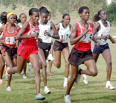 Claudette Mukasakindi (#25) and Epiphanie Nyirabarame (left) are among those vying for places on the women team. Saturday Sport/ File.