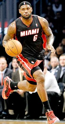 Miami Heat's Lebron James has been named MVP for the last two seasons. Net photo