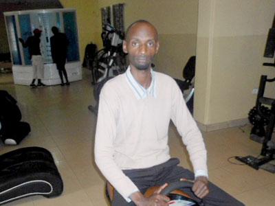 Mukasa testing one of his new machines. Sunday Times/Moses Opobo