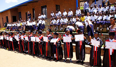 Umubano pupils graduate.
