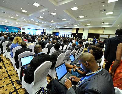 Some of the delegates who attended the ICT summit.