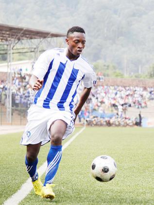 Papy Kamanzi and Samson Jakesh (Inset). Jakesh went missing from Rayon Sports camp without official permission and is reported to be playing for DRCu2019s Vita Club.  Saturday Sport / File.
