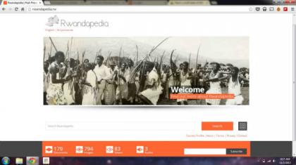 A screenshot of Rwandapedia.