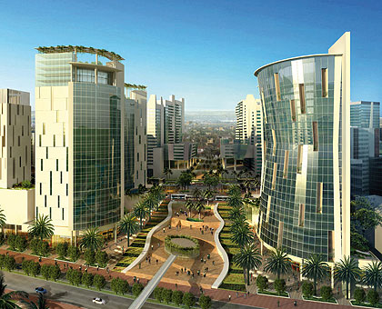 Architectural impression of downtown Kigali as envisioned in the cityu2019s Master Plan. Taxes are key to achievement of such development targets. The New Times/Courtesy.
