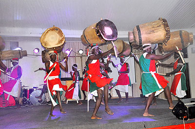 Burundian drummers doing their thing. 