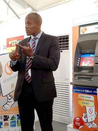 Bugingo speaking at the launch of the service. The New Times / Peterson Tumwebaze