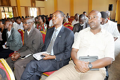 Head teachers attending a seminar in Kigali. Education Times/ Allan Brian Ssenyonga.