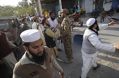 The clashes erupted on Friday, after men at a seminary reportedly insulted a passing Shia Muslim procession. Net photo.