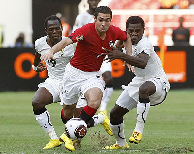 Egypt will be seeking to a football miracle by overcoming a 6-1 deficit from the first leg if they are to qualify for the 2014 world cup in Brazil. Net photo.