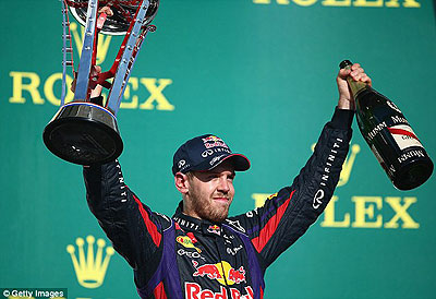 Sebastian Vettel won a record eighth Grand Prix in Austin, Texas. Net photo