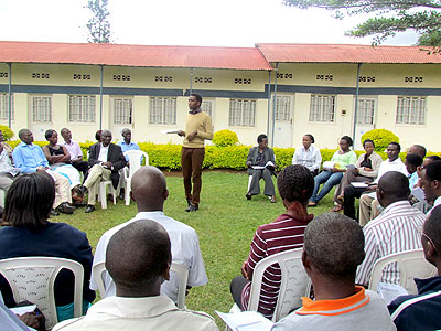 Teachers attending a training in Bugesera. Education Times/ Susan Babijja