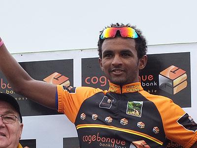 Eyobe Metkel won Stage Six and also retained the Black Jersey for best climber. Sunday Times/Timothy Kisambira