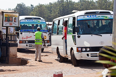 Some of the public buses plying the Kigali routes.  The New Times/Courtesy. 