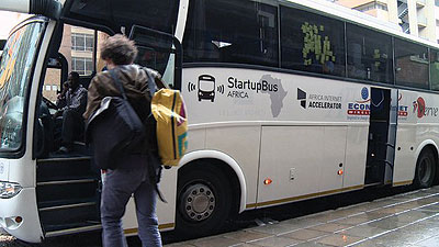 Of the 30 entrepreneurs on the bus, 15 were from Africa and 15 were from the rest of the world. Net photo