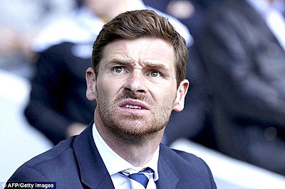 Villas-Boasu2019 position as Tottenham manager came under scrutiny following last weeku2019s 6-0 defeat at Man City. Net photo.