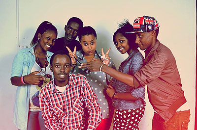 Some of the High School Idol committee members.