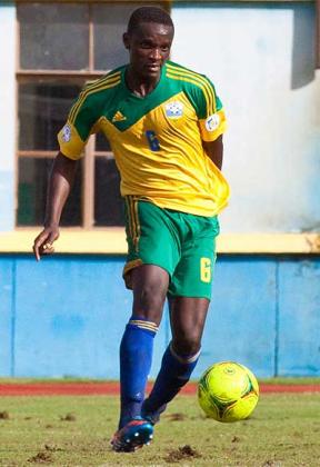 Amavubi defender Salomon Nirisarike seen here in action for Rwanda in a past 2014 World Cup qualifier. The New Times; T. Kisambira