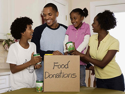As a family, you could make the day special by donating food to the less fortunate. Net photo