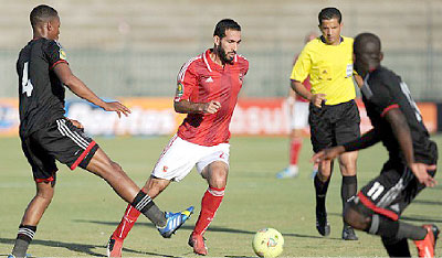 Mohamed Aboutrika seen in action against Orlando Pirates in the final of the Caf Champions League. Net photo