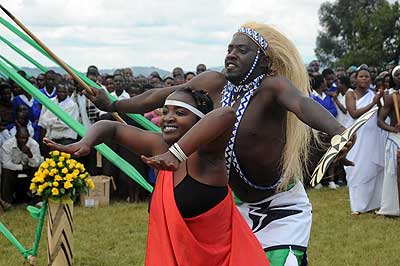 A cultural dance troupe performs at a past function. The New Times / John Mbanda.