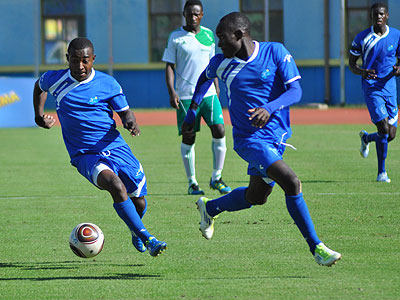 Fuadi Ndaysenga (L) and Amissi Cedric (R) have been key players for Rayon Sports since last season. Times Sport/File
