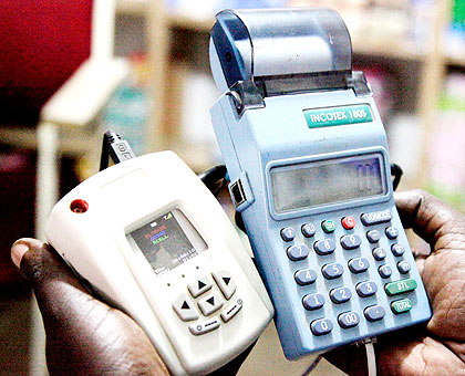 The new e-billing machine being enforced by RRA.   The New Times/ File.