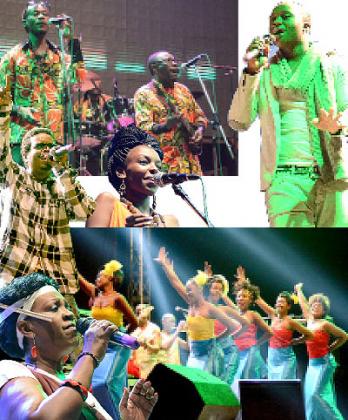 Musicians perform at the event on January 1.