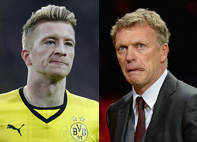 Moyes is desperate to sign Borussia Dortmund's Marco Reus. David Moyes has endured a difficult first season at Old Trafford. Net photo.