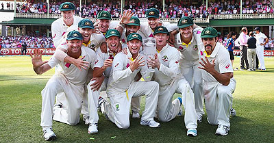 England defeated 5-0 and whitewash completed after losing to Australia by 281 runs in Sydney. Net photo.