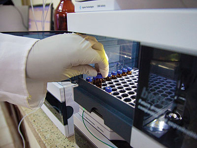 An RBS worker in one of the standards bodyu2019s labs. The standards watchdog ensures staff are up to date in standards issues. The New Times/Timothy Kisambira